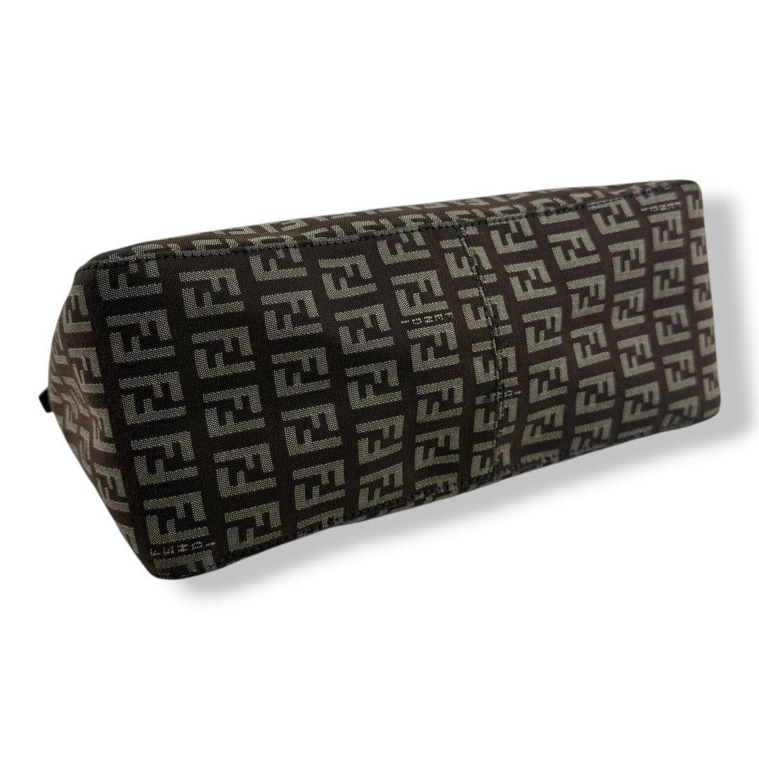 Fendi FF Zucca Mamma Baguette Brown Handbag - Lux Central