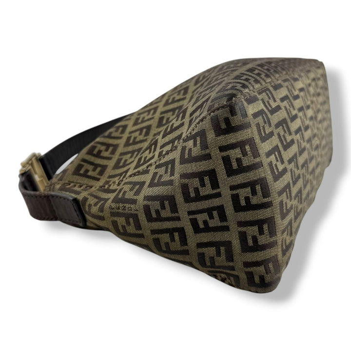 Fendi FF Zucca Mamma Baguette Brown Handbag - Lux Central