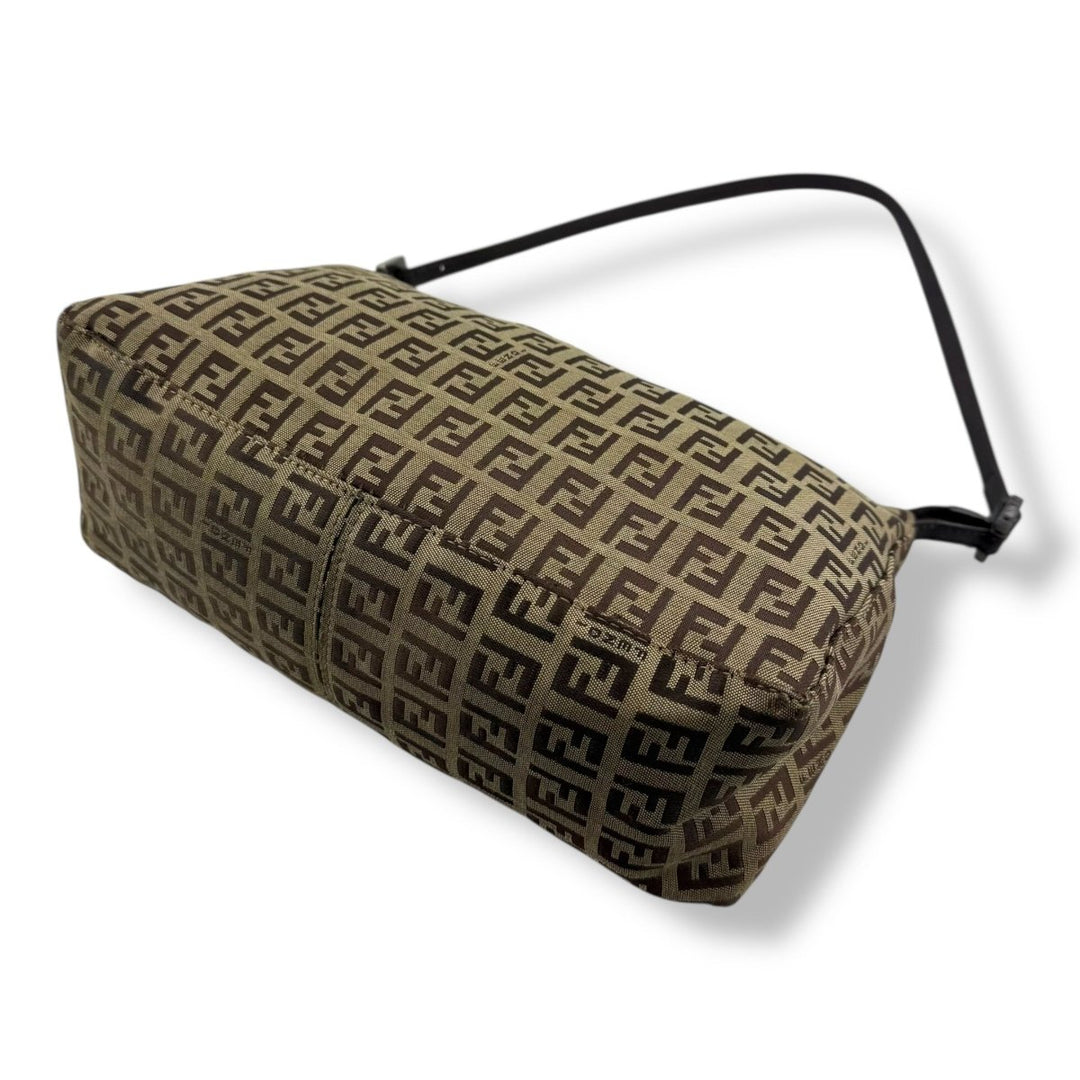 Fendi FF Zucca Mamma Baguette Brown Handbag - Lux Central