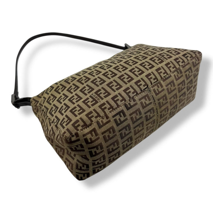 Fendi FF Zucca Mamma Baguette Brown Handbag - Lux Central