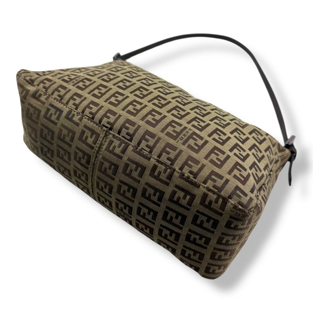 Fendi FF Zucca Mamma Baguette Brown Handbag - Lux Central