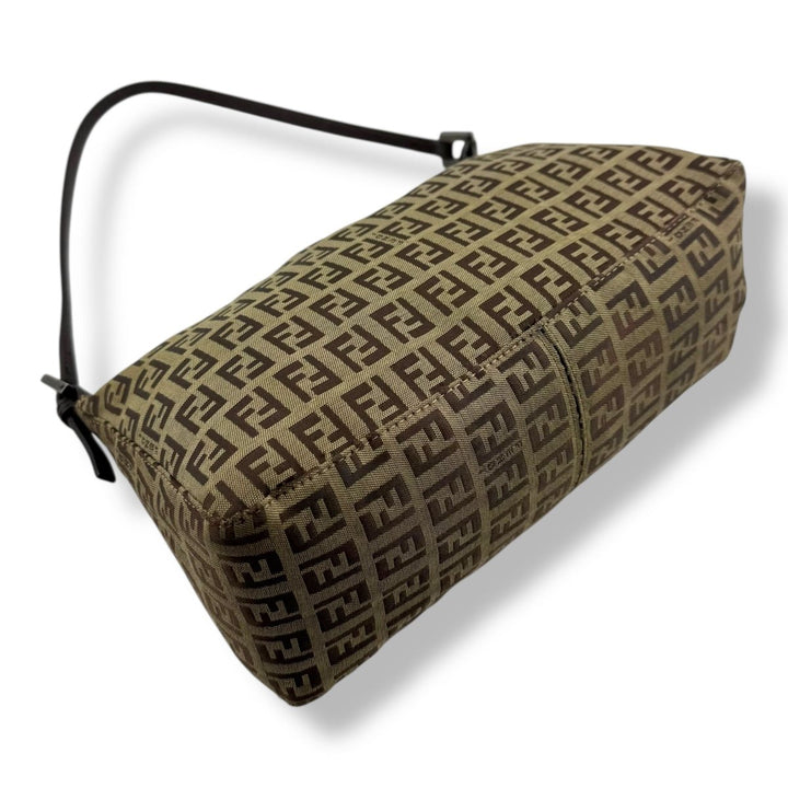 Fendi FF Zucca Mamma Baguette Brown Handbag - Lux Central