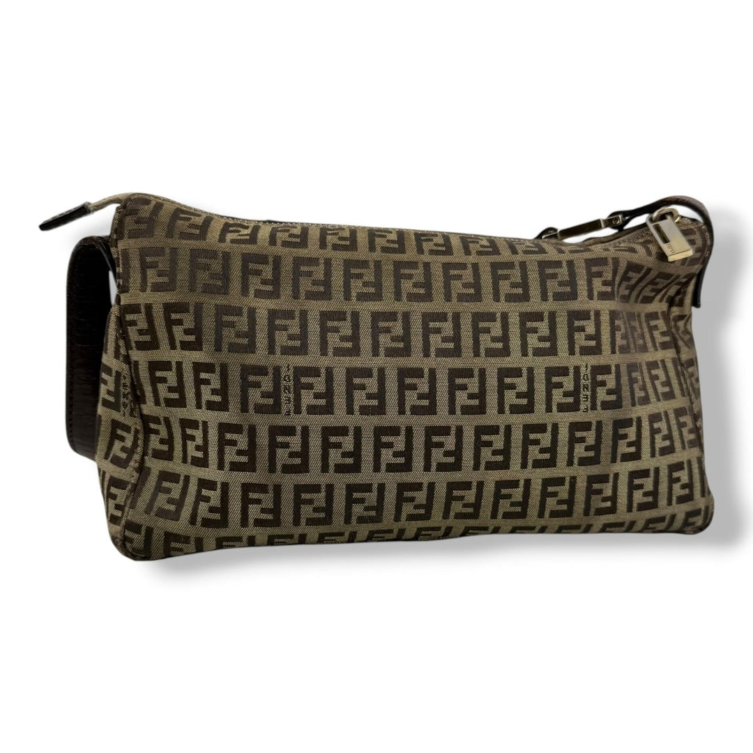 Fendi FF Zucca Mamma Baguette Brown Handbag - Lux Central