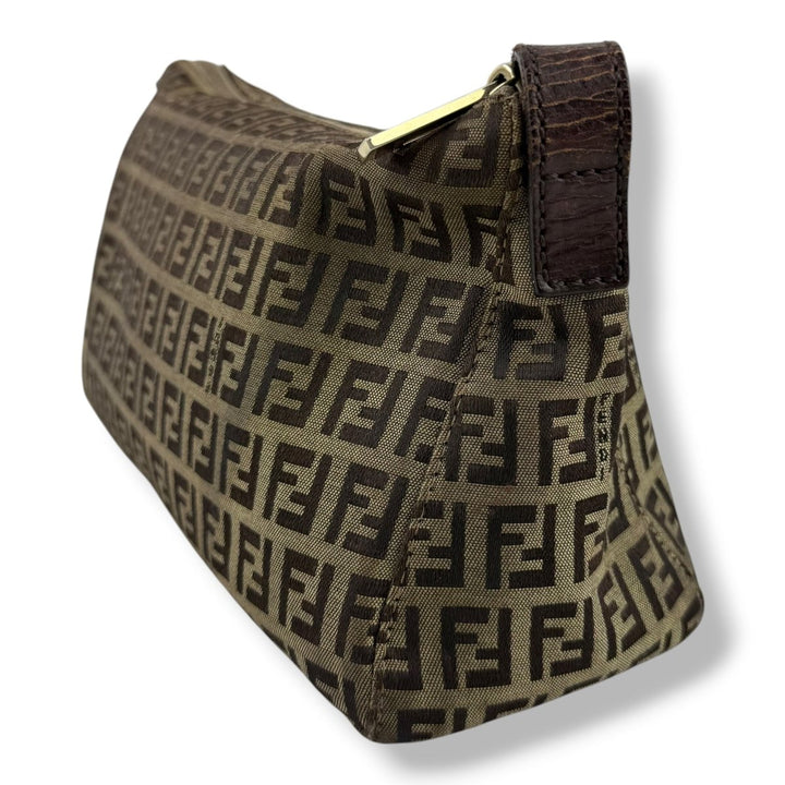 Fendi FF Zucca Mamma Baguette Brown Handbag - Lux Central