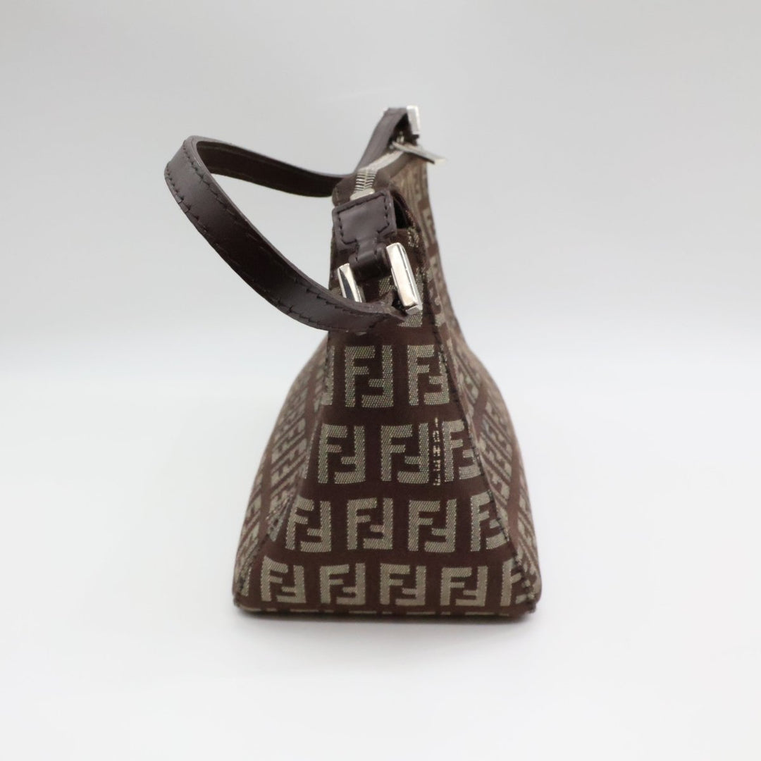 Fendi FF Zucca Mamma Baguette Brown Handbag - Lux Central