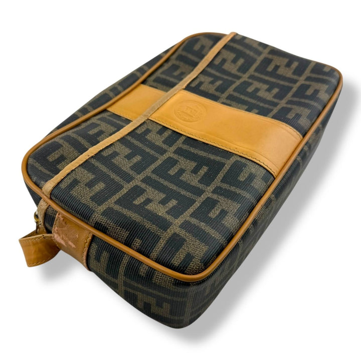 Fendi FF Zucca PVC Leather Crossbody Bag - Lux Central