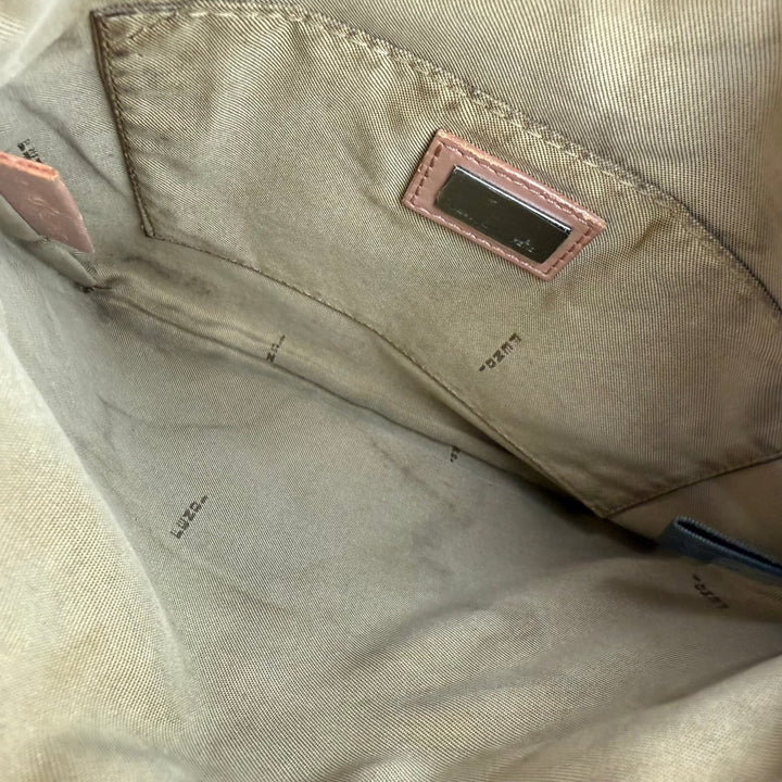 Fendi FF Zuchino Canvas Pink Monogram Crossbody Bag - Lux Central