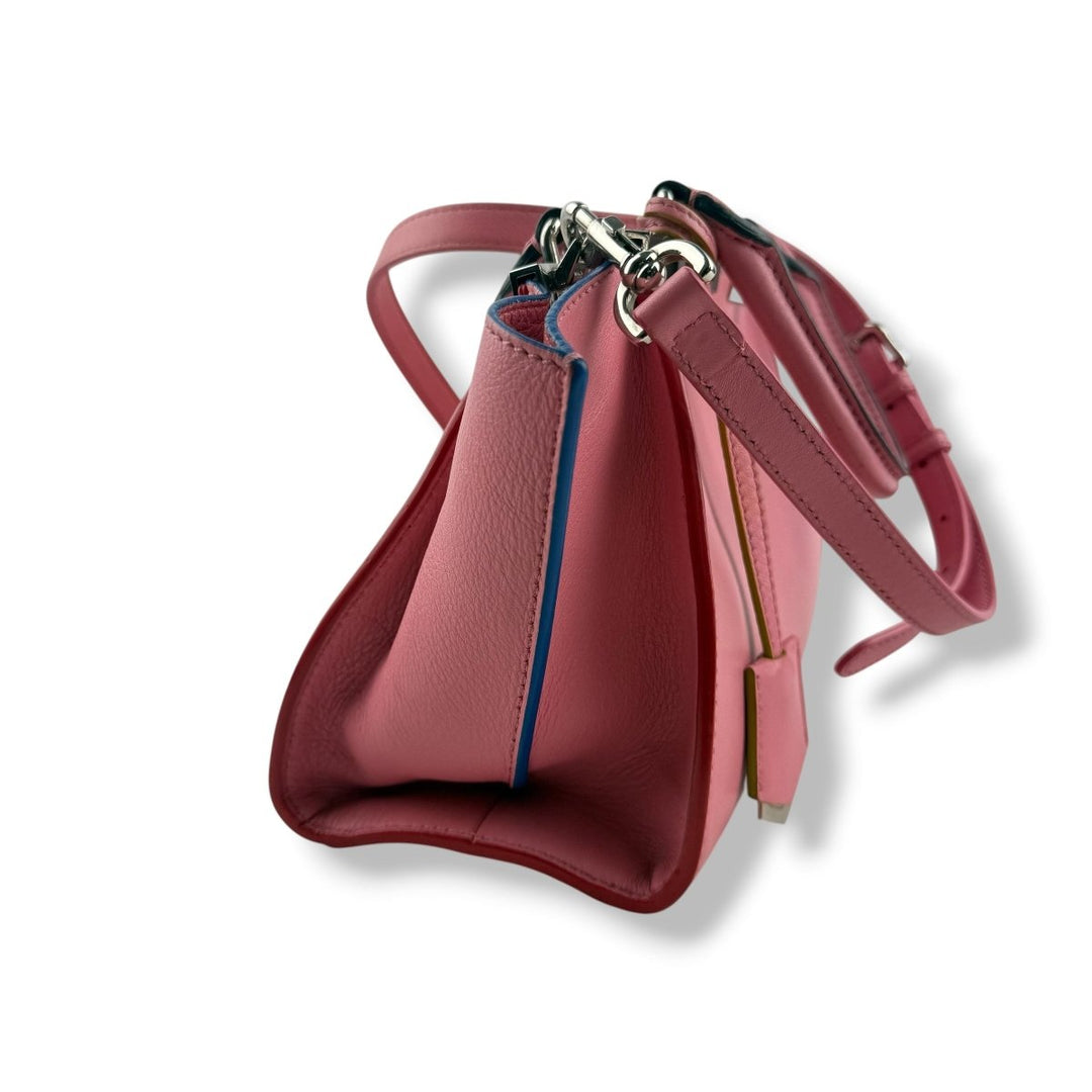 Fendi Pink Petite Leather 2Jours Mini Tote Handbag - Lux Central
