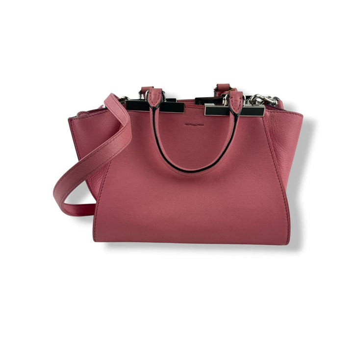 Fendi Pink Petite Leather 2Jours Mini Tote Handbag - Lux Central