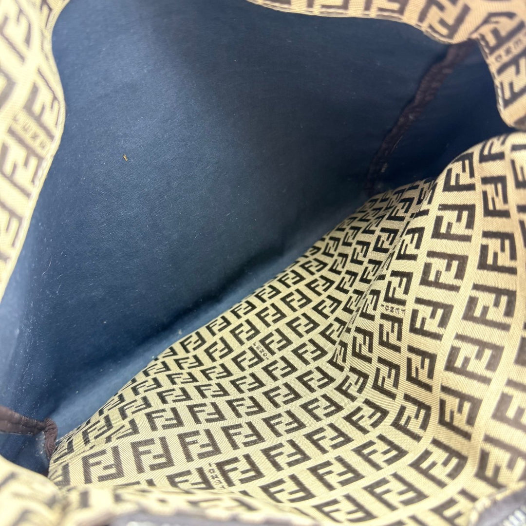 Fendi Roll Zucca Beige Monogram Tote Handbag - Lux Central