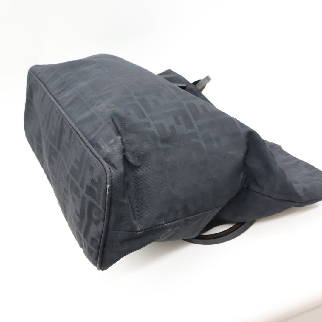 Fendi Zucca Black Monogram Tote Handbag - Lux Central