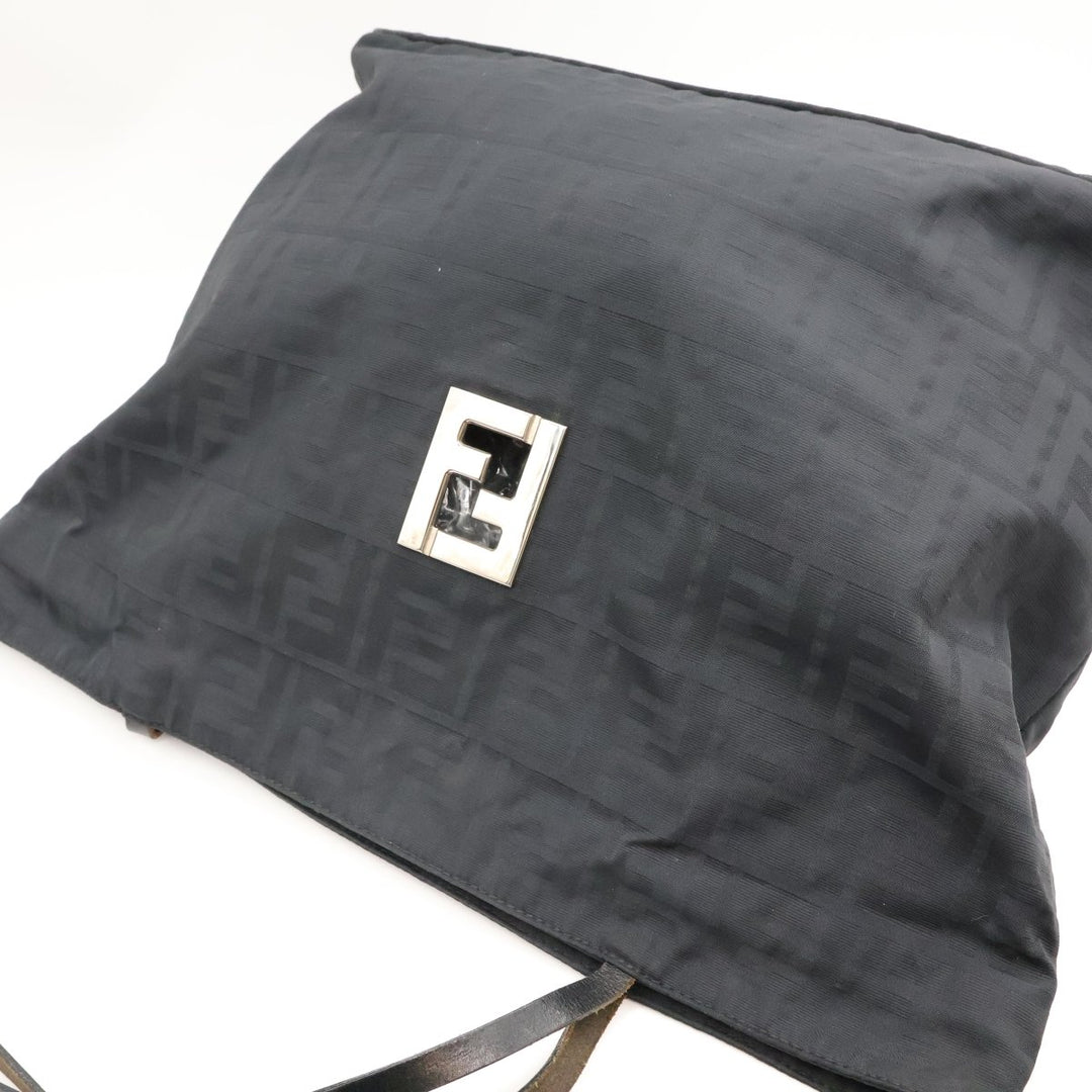 Fendi Zucca Black Monogram Tote Handbag - Lux Central
