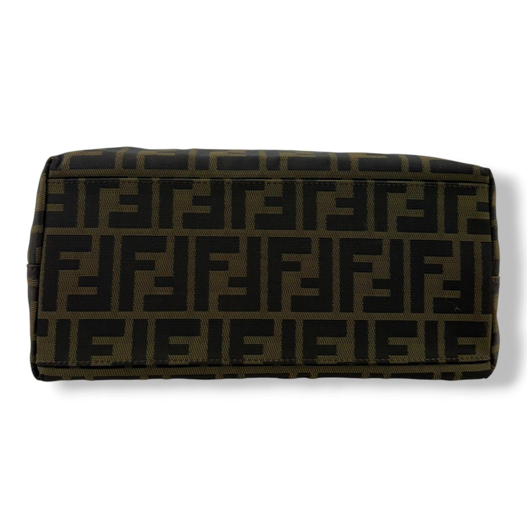 Fendi Zucca Brown Monogram Canvas Tote Handbag - Lux Central