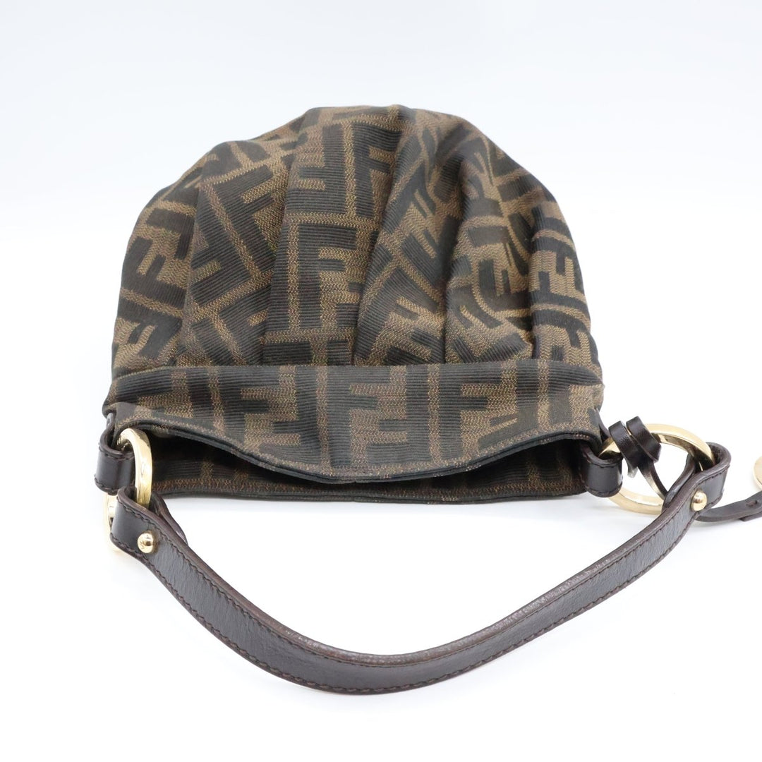 Fendi Zucca Hobo FF Monogram Mini Chef Handbag - Lux Central
