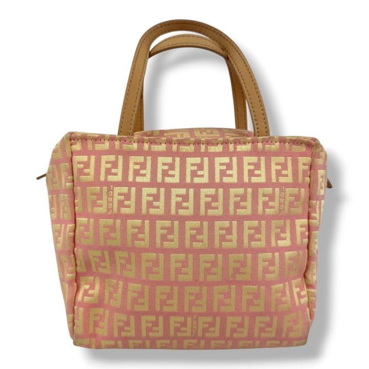 Fendi Zucca Pink Zucchino Monogram Mini Tote Handbag - Lux Central