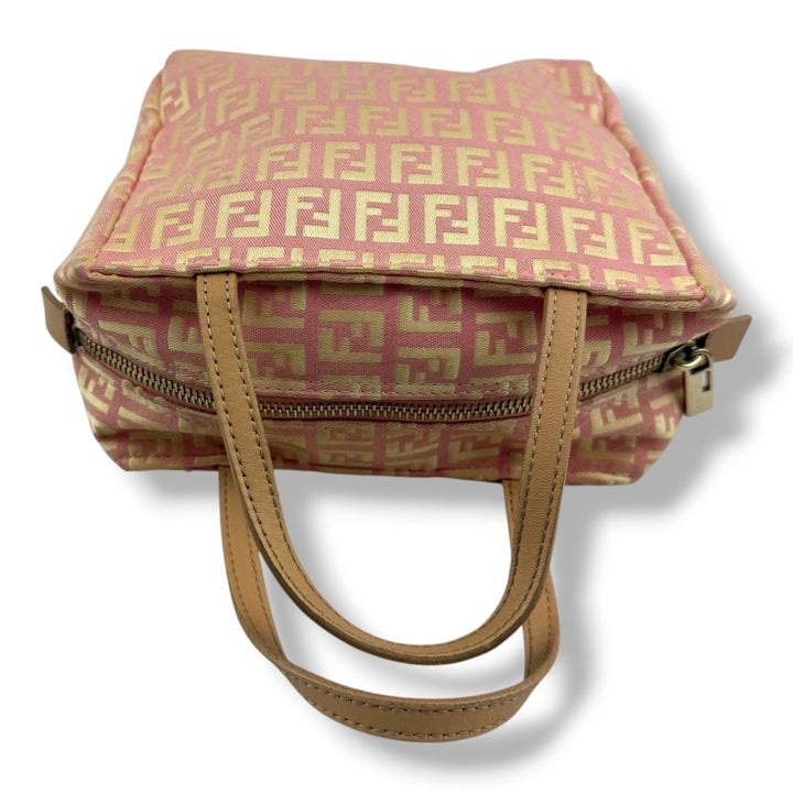 Fendi Zucca Pink Zucchino Monogram Mini Tote Handbag - Lux Central