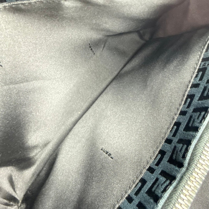 Fendi Zucchino Navy/Black Monogram Tote Handbag - Lux Central