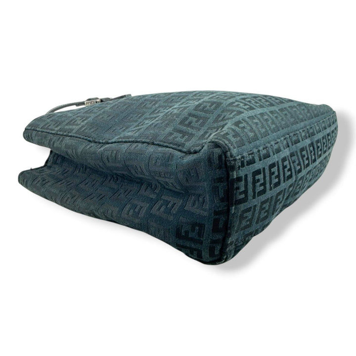 Fendi Zucchino Navy/Black Monogram Tote Handbag - Lux Central