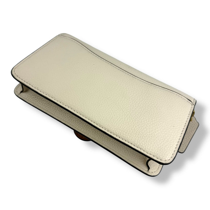 Coach Tabby Wallet On Chain Cream Leather Handbag