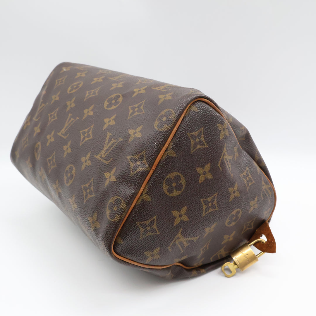 Louis Vuitton Vintage Brown Monogram Speedy 25 Handbag