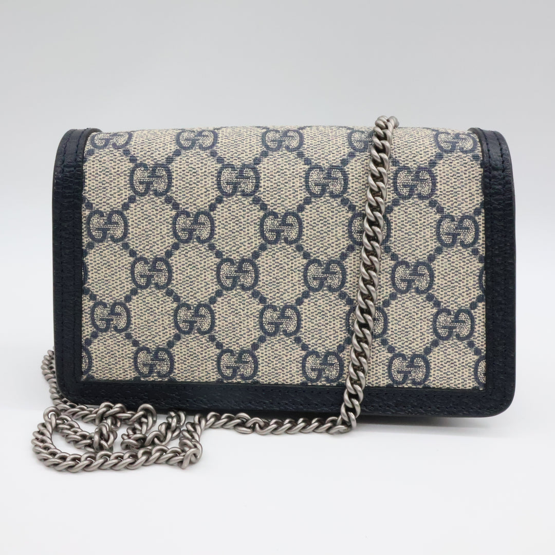 Gucci GG Dionysus Navy/Beige Super Mini Handbag