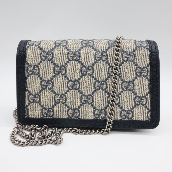 Gucci GG Dionysus Navy/Beige Super Mini Handbag