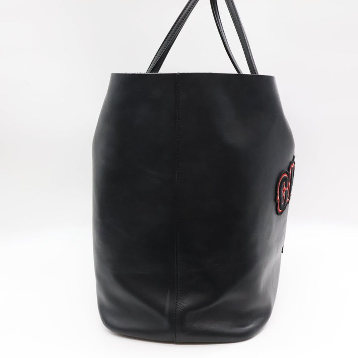 Givenchy Black Calfskin Leather Antigona Gothic Large Tote Handbag - Lux Central