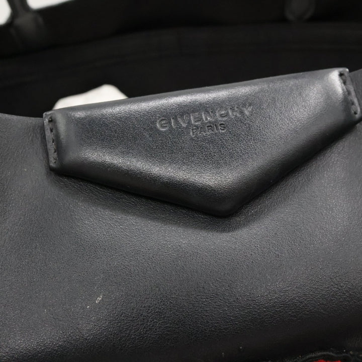 Givenchy Black Calfskin Leather Antigona Gothic Large Tote Handbag - Lux Central