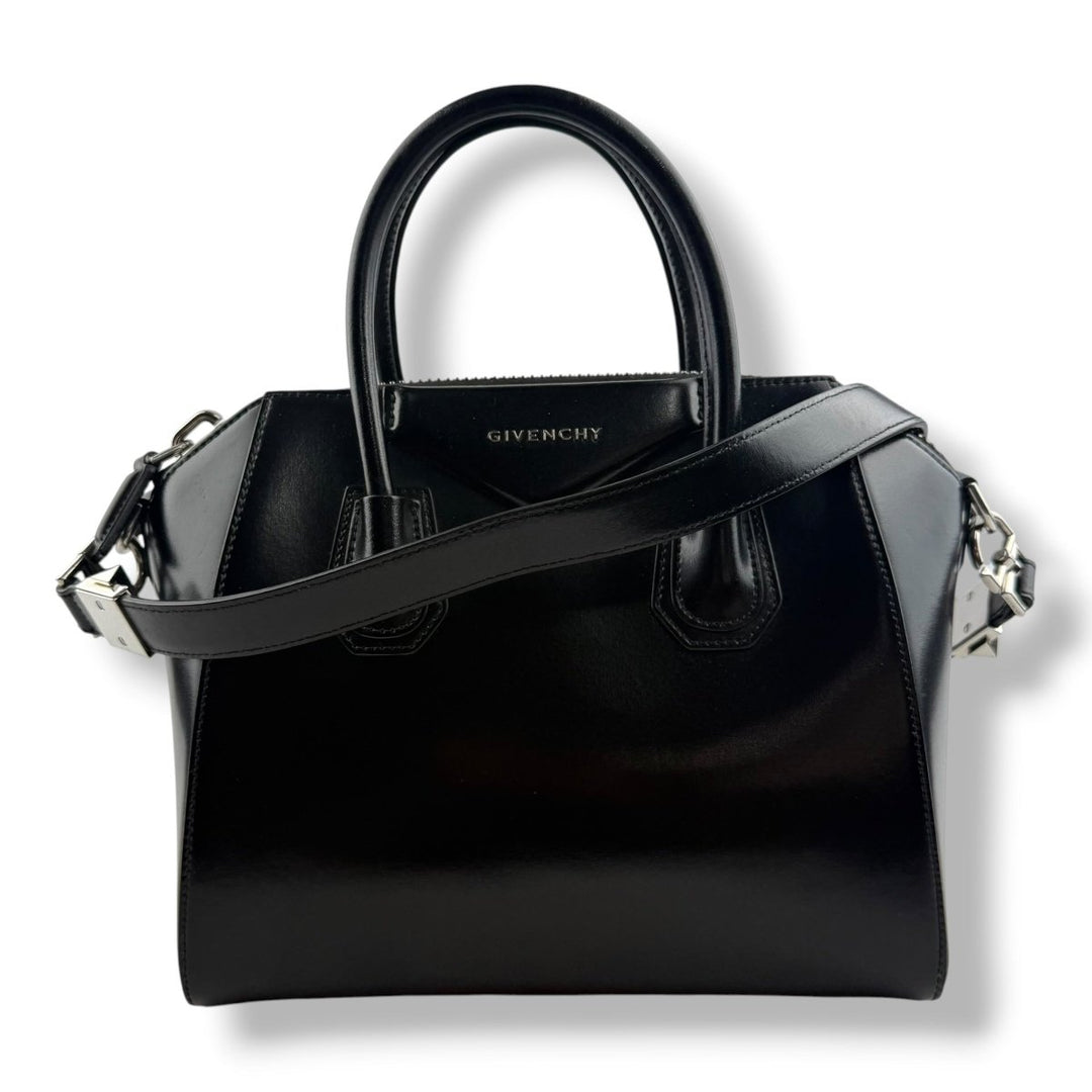 Givenchy Black Calfskin Leather Antigona Mini Handbag - Lux Central