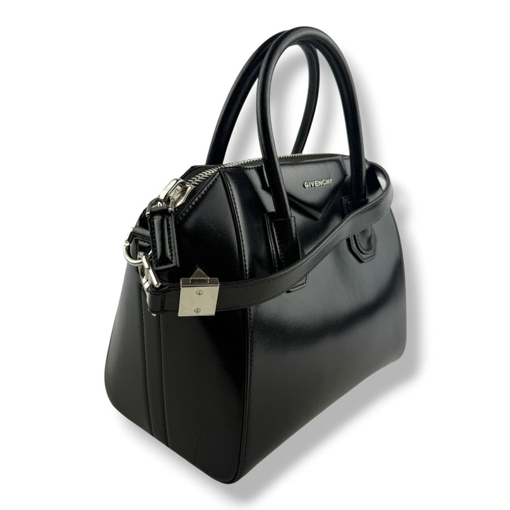 Givenchy Black Calfskin Leather Antigona Mini Handbag - Lux Central