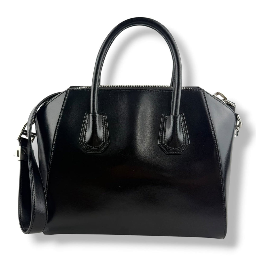 Givenchy Black Calfskin Leather Antigona Mini Handbag - Lux Central