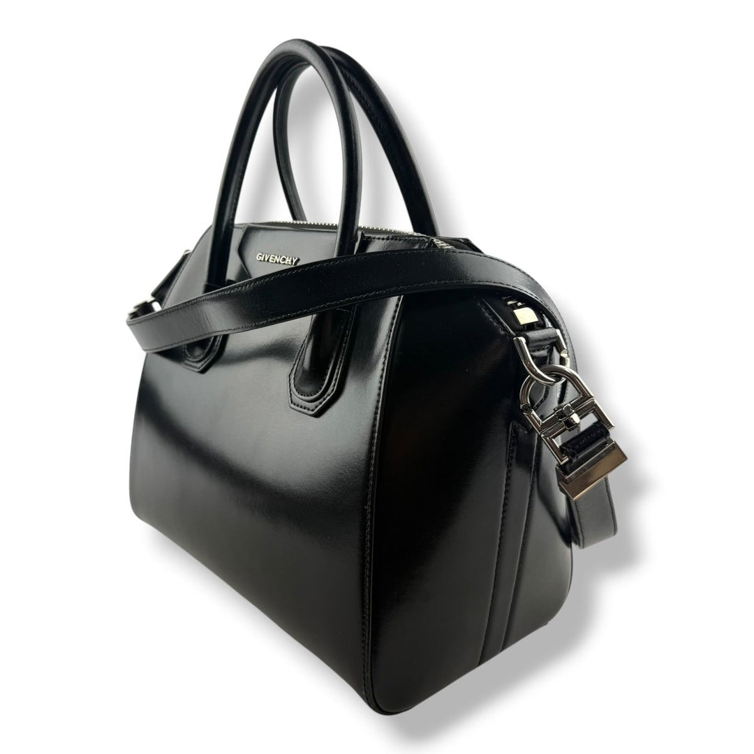 Givenchy Black Calfskin Leather Antigona Mini Handbag - Lux Central