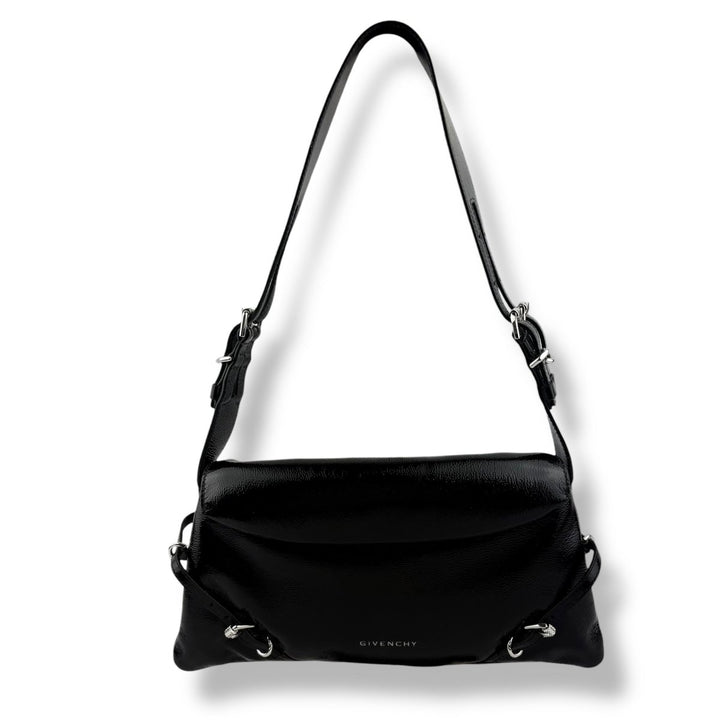 Givenchy Small Gloss Black Ptit Voyou Handbag - Lux Central