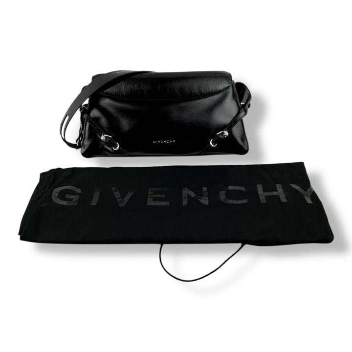 Givenchy Small Gloss Black Ptit Voyou Handbag - Lux Central