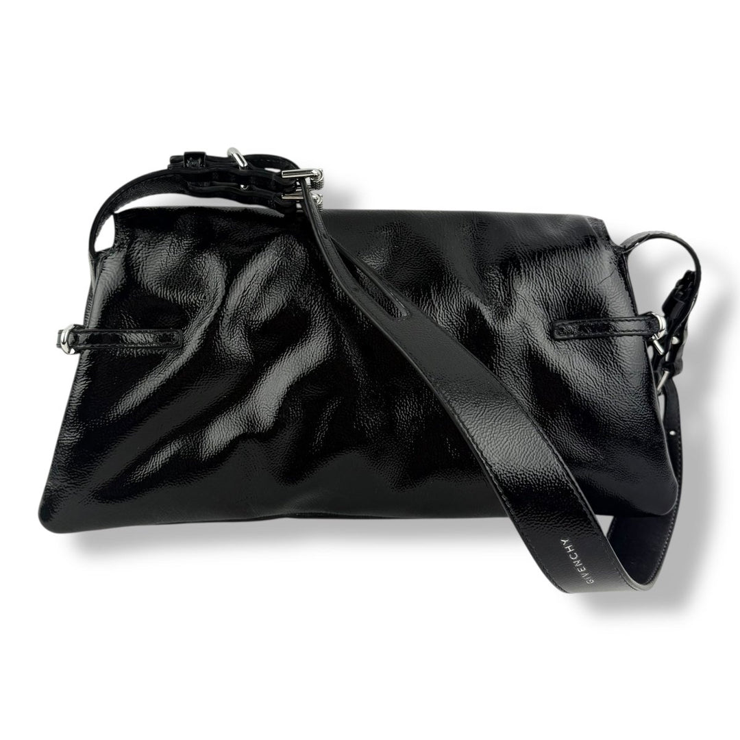 Givenchy Small Gloss Black Ptit Voyou Handbag - Lux Central