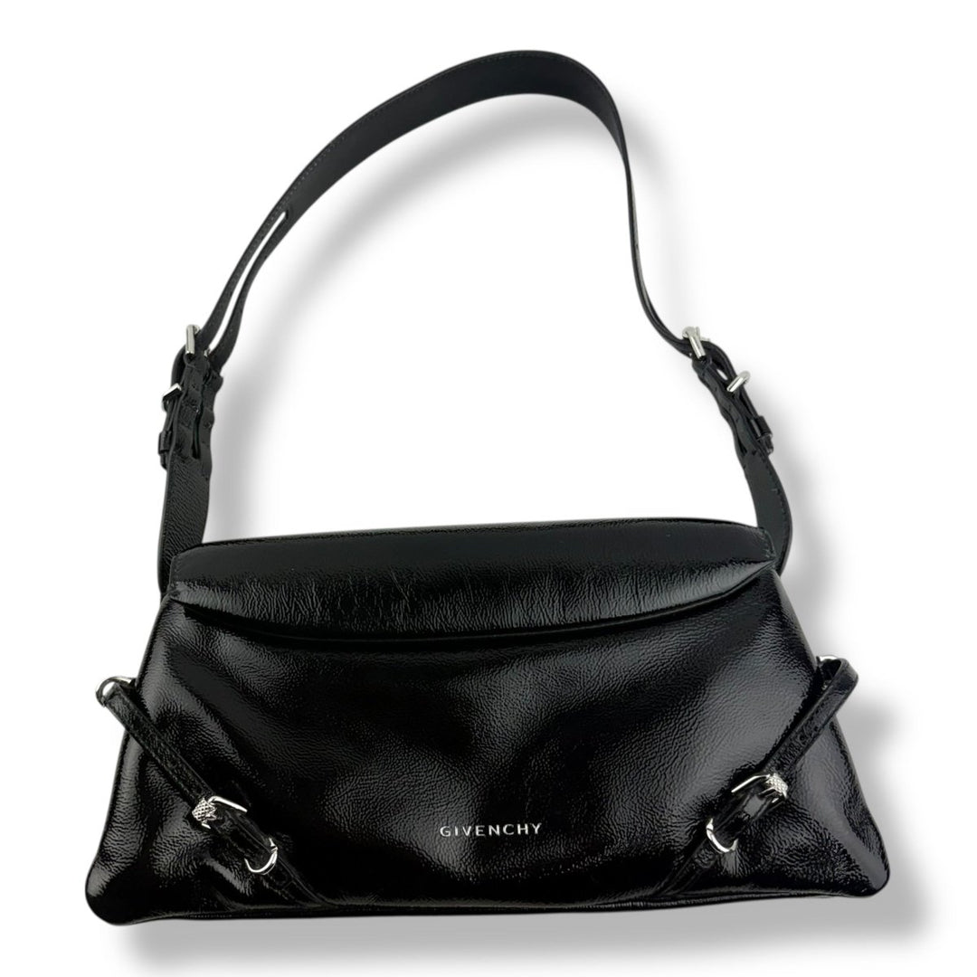 Givenchy Small Gloss Black Ptit Voyou Handbag - Lux Central