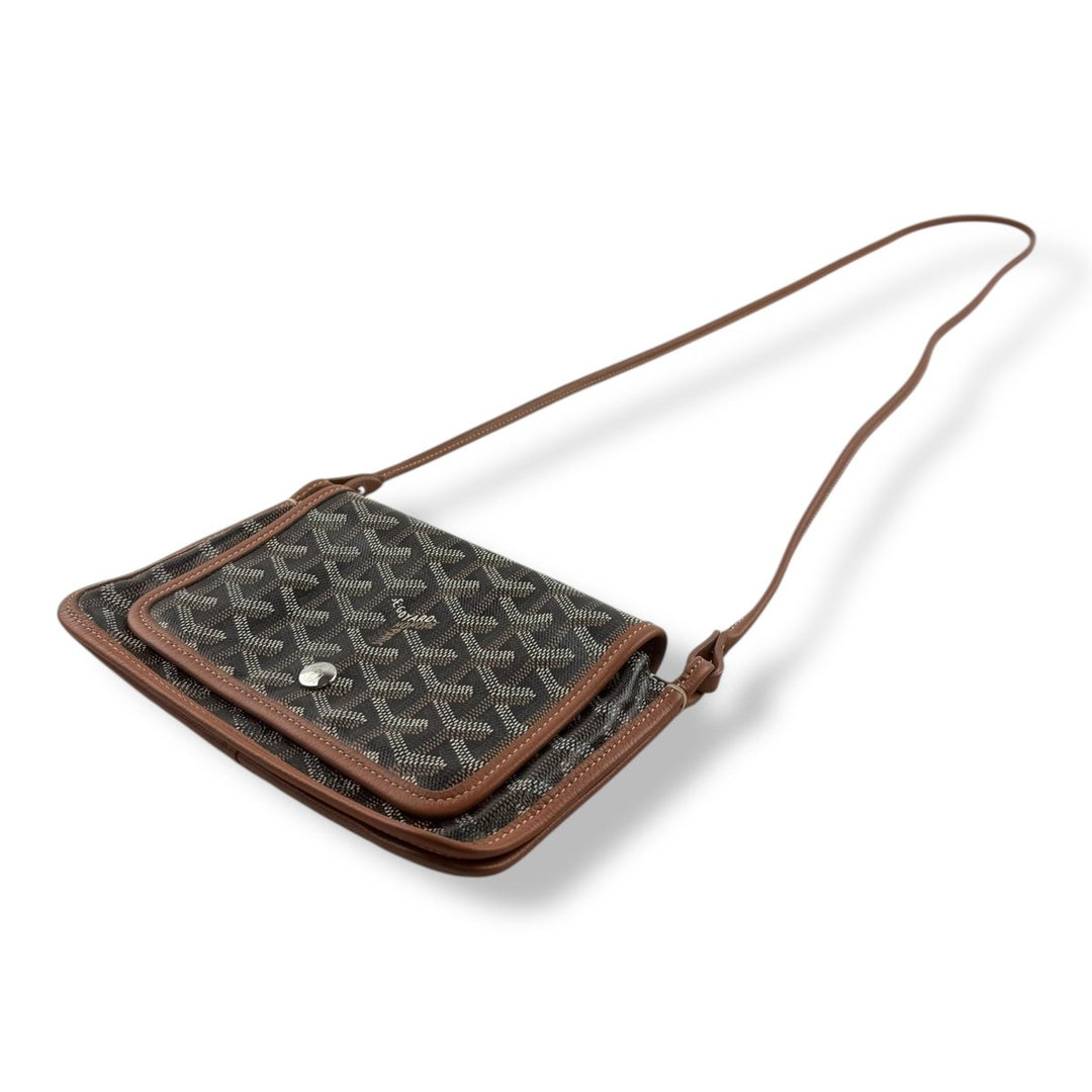 Goyard Plumet Leather Black/Tan Crossbody Bag - Lux Central