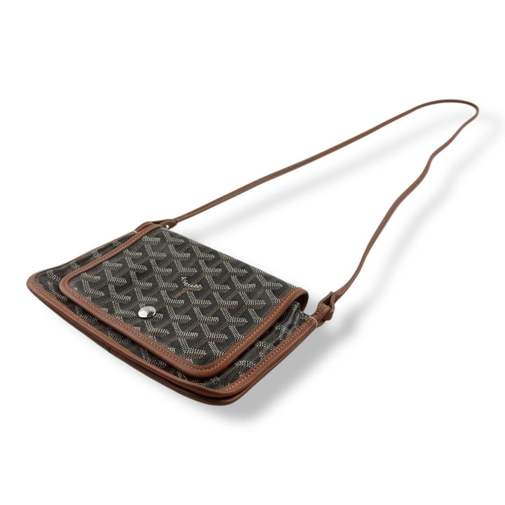 Goyard Plumet Leather Black/Tan Crossbody Bag - Lux Central