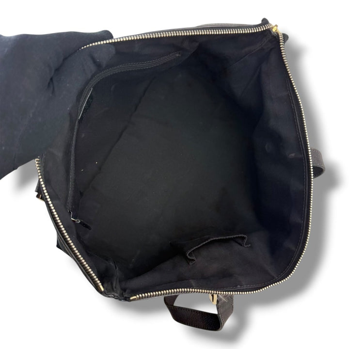 Gucci Abbey GG Black Canvas D-Ring Tote Handbag - Lux Central
