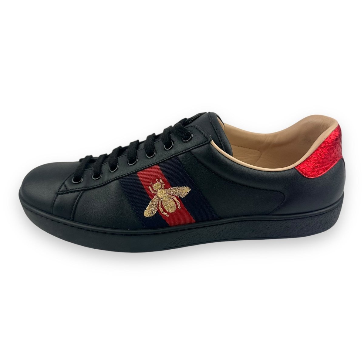 Gucci Ace GG Bee Black UK 7 / EU 41 - Lux Central