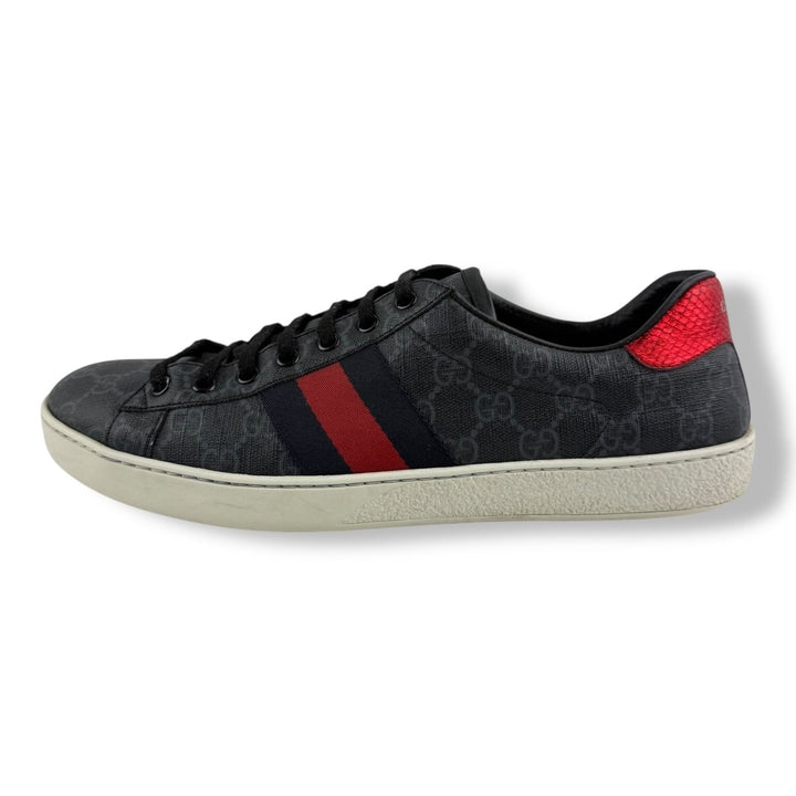 Gucci Ace GG Striped Monogram Black UK 10 / EU 44 - Lux Central