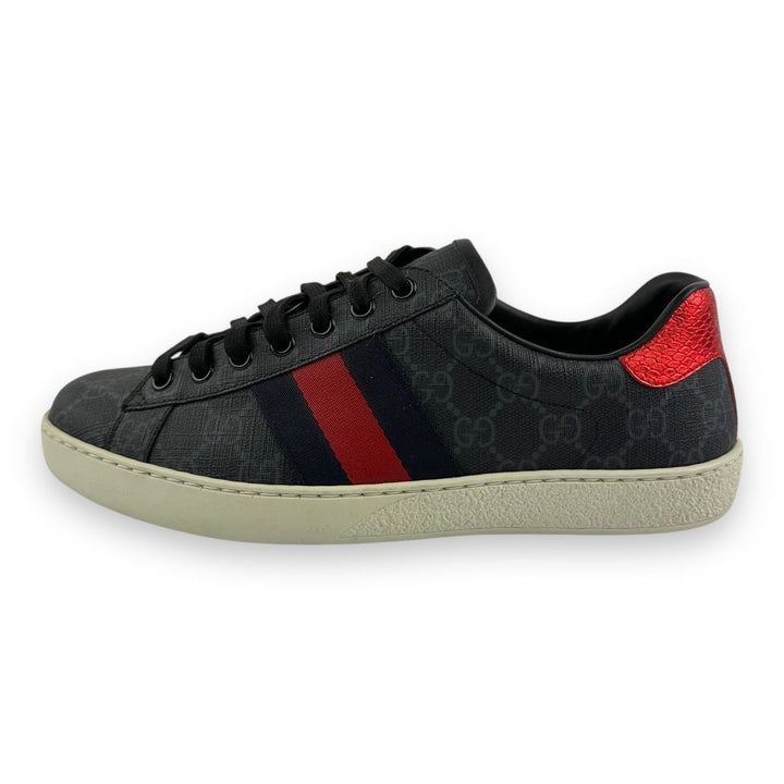 Gucci Ace GG Striped Monogram Black UK 6.5 / EU 40.5 - Lux Central