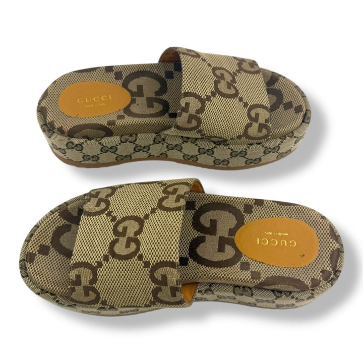 Gucci Angelina Beige GG Supreme Canvas UK 3 / EU 36 - Lux Central