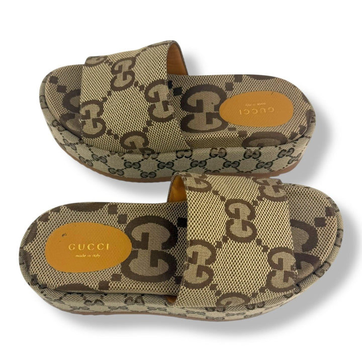 Gucci Angelina Beige GG Supreme Canvas UK 3 / EU 36 - Lux Central