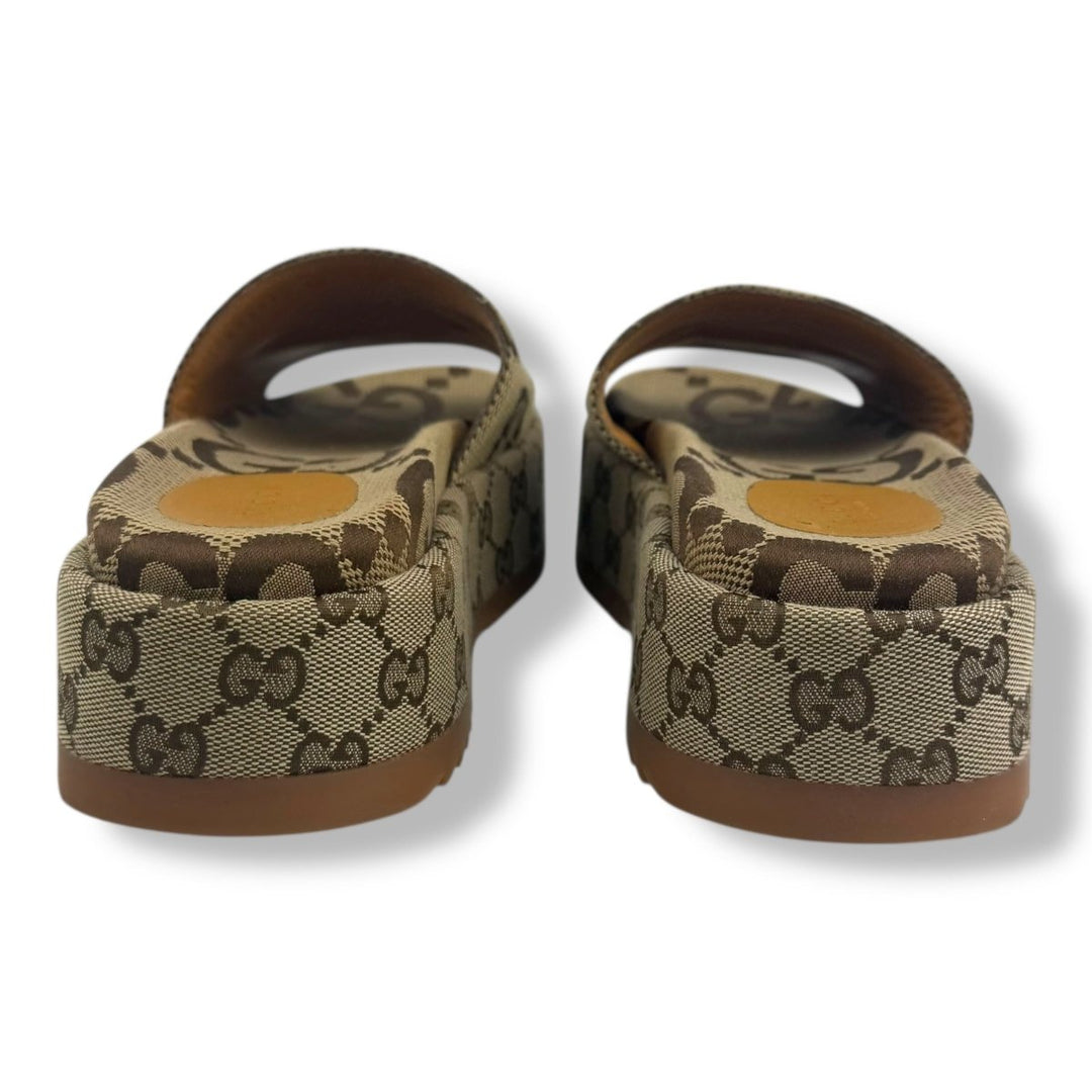 Gucci Angelina Beige GG Supreme Canvas UK 3 / EU 36 - Lux Central