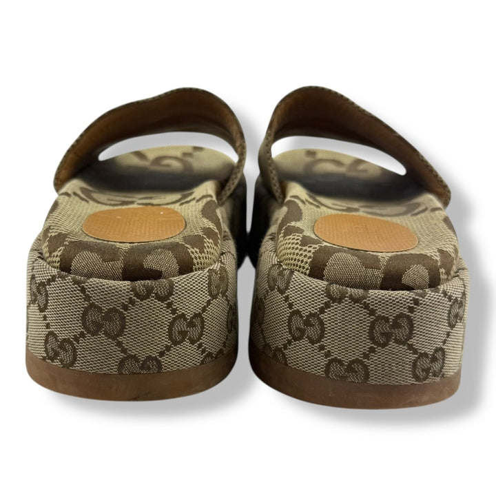 Gucci Angelina Beige GG Supreme Canvas UK 4 / EU 37 - Lux Central