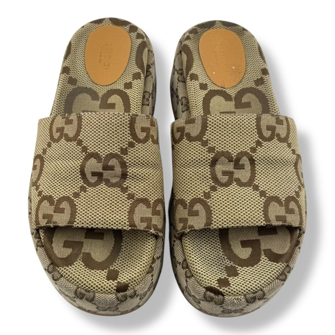 Gucci Angelina Beige GG Supreme Canvas UK 4 / EU 37 - Lux Central