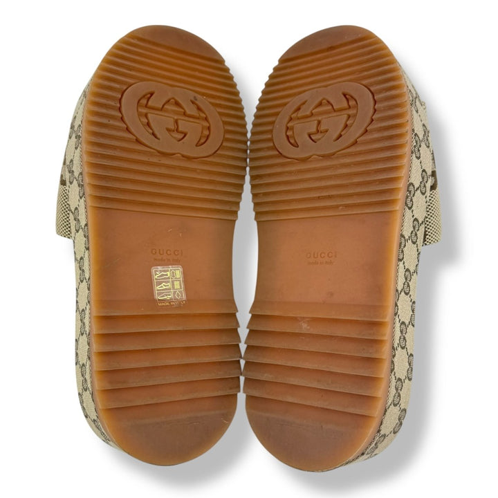 Gucci Angelina Beige GG Supreme Canvas UK 6.5 / EU 39.5 - Lux Central