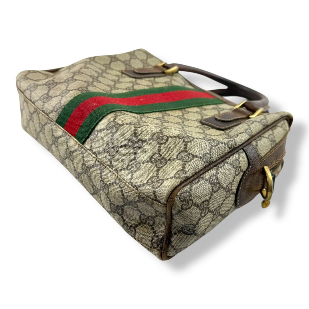 Gucci Beige GG Canvas Sherry Line Bag - Lux Central