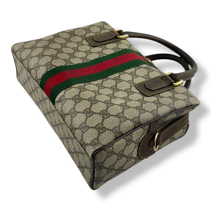 Gucci Beige GG Canvas Sherry Line Bag - Lux Central